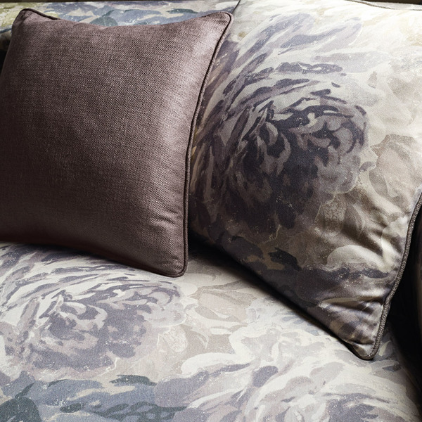 Lustre Charcoal Fabric by Zoffany